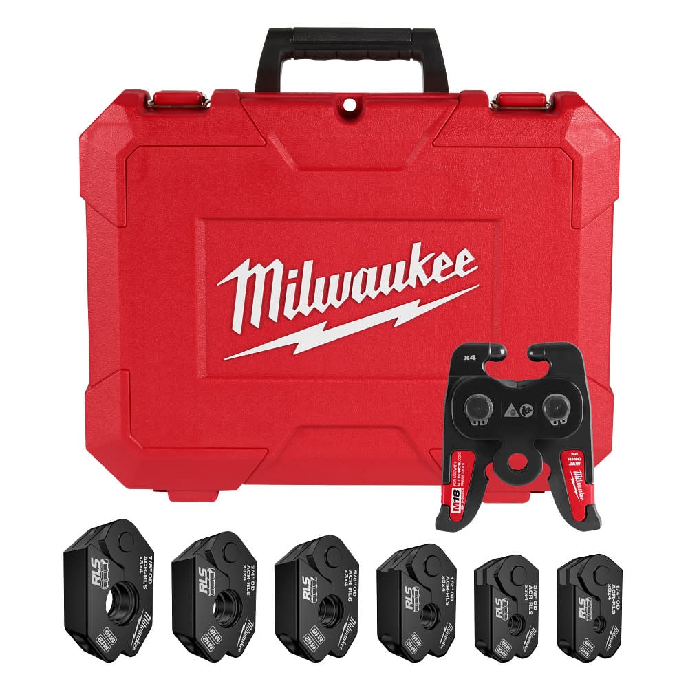 Milwaukee 1/4 Inch - 7/8 Inch RLS Pivoting Press Ring Kit for M18 FORCE LOGIC Press Tool