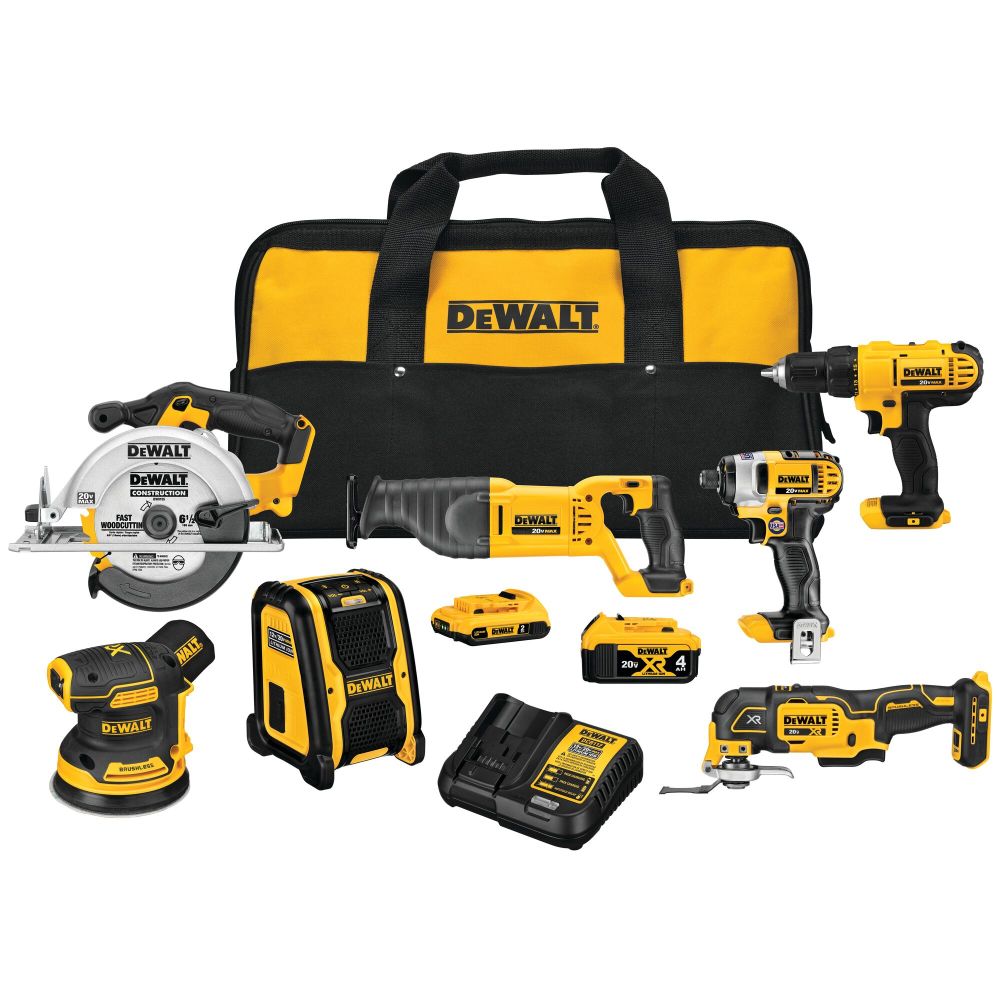 DEWALT 20V MAX 7pc Cordless Combo Kit DCK771D1M1 Acme Tools