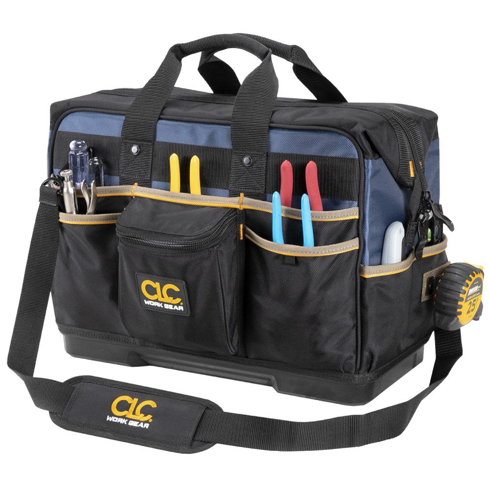 

CLC Contractor Tool Bag Molded Base Closed Top 19"
