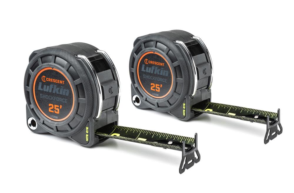 

Crescent Shockforce Nite Eye Tape Measure - 2 pack 25' x 1-3/16"