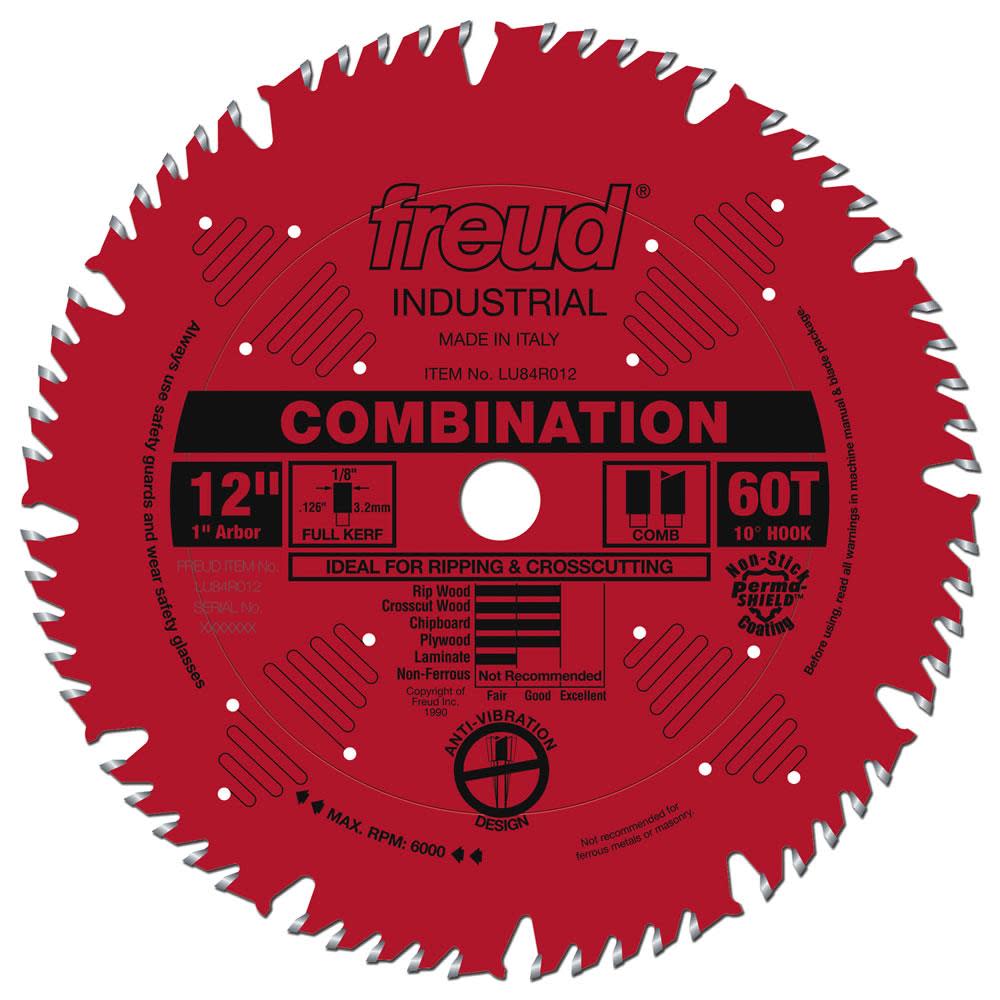 

Freud 12" Combination Blade with Perma-SHIELD Coating