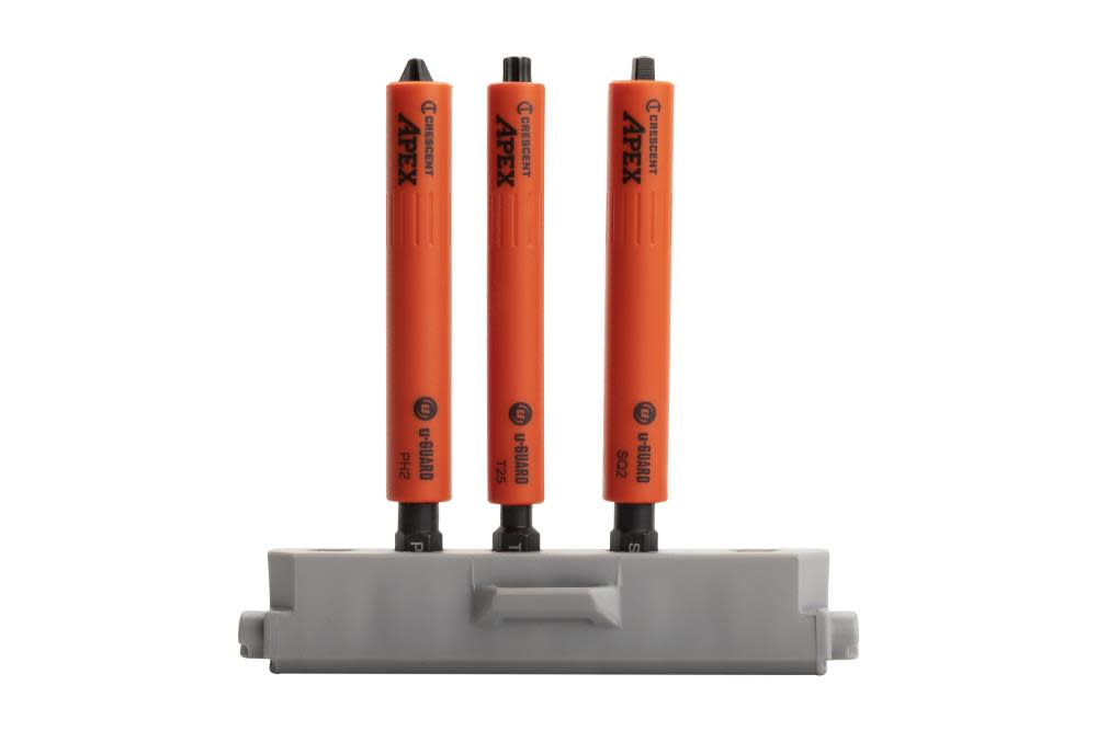 

Crescent APEX 3 Pc u-GUARD Covered Power Impact Bit Set