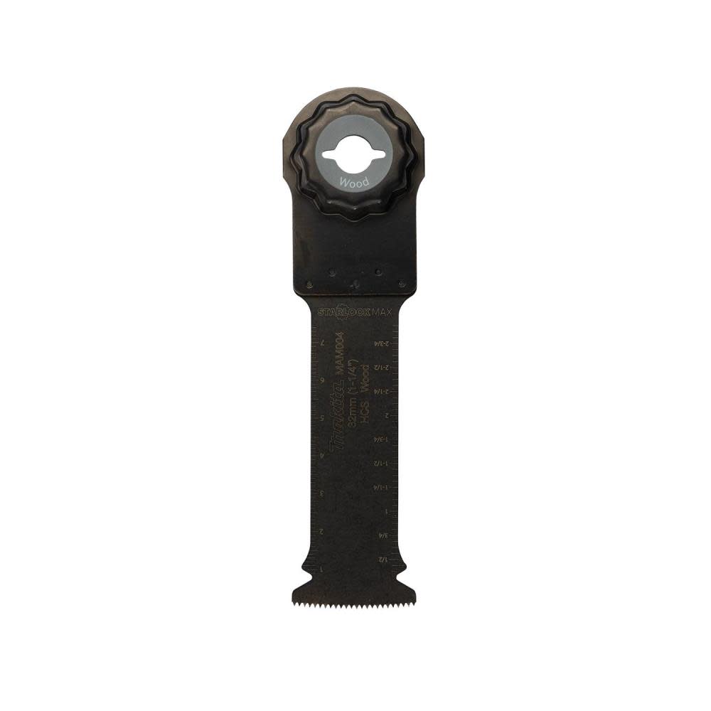 

Makita StarlockMax Oscillating Multi Tool 1 1/4" High Carbon Steel Curved Plunge Cut Blade