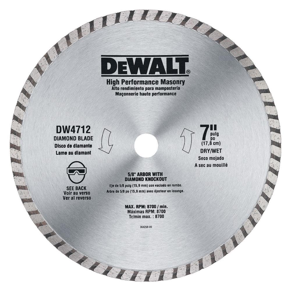 DEWALT 7-in High Performance Diamond Masonry Blade