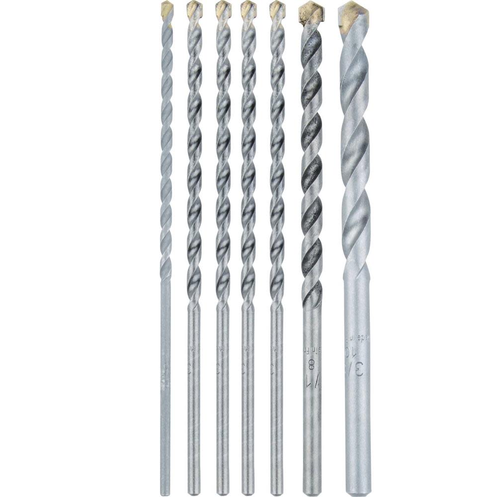 

Makita Assorted Carbide Tipped Percussion Masonry Hammer Drill Bit Set 7pc