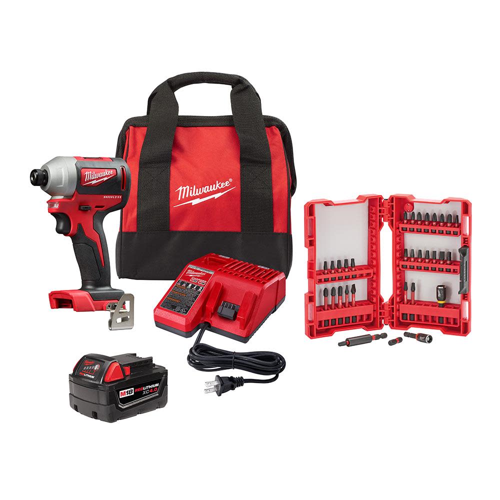 

Milwaukee M18 1/4" Hex Impact Driver Brushless Kit with XC
