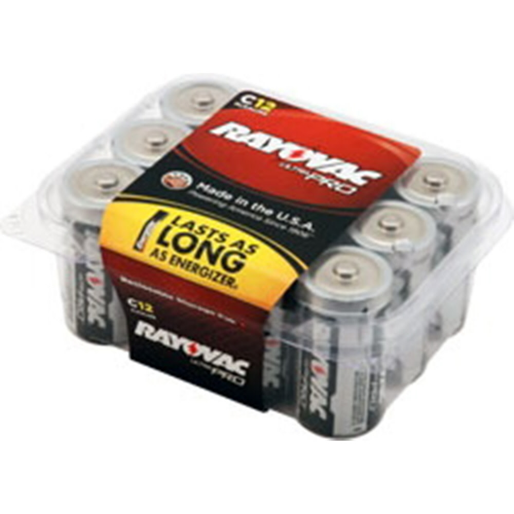 

Rayovac Industrial Alkaline C Battery Reclosable 12 Pack Industrial Alkaline C Battery Reclosable 12 Pack