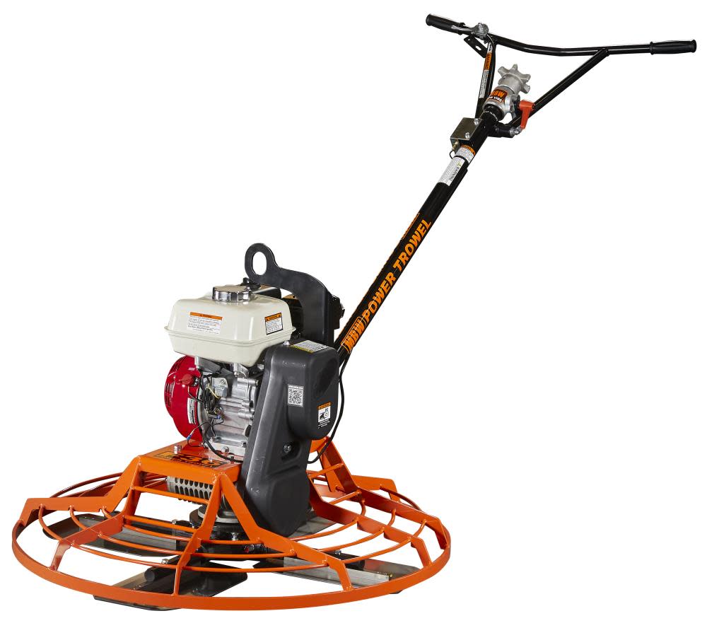 MBW 36in Walk Behind Power Trowel GX160 - Low Vibe Handle