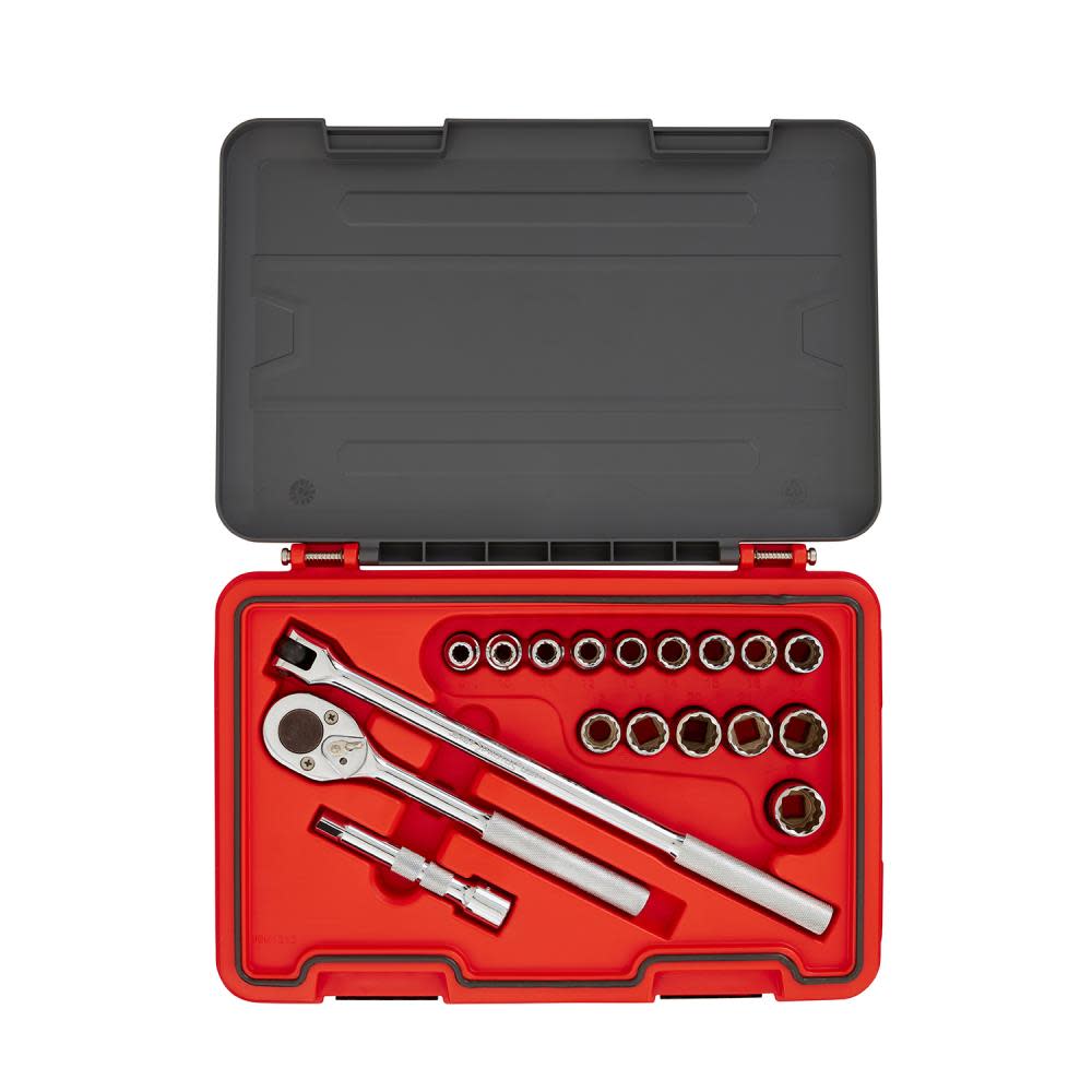

Proto Socket Set 1/2 DR 18pc MM 12pt