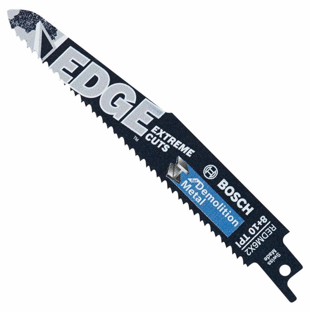 

Bosch 5 pc. 6 In. 8/10 TPI Edge Reciprocating Saw Blades for Metal Demolition
