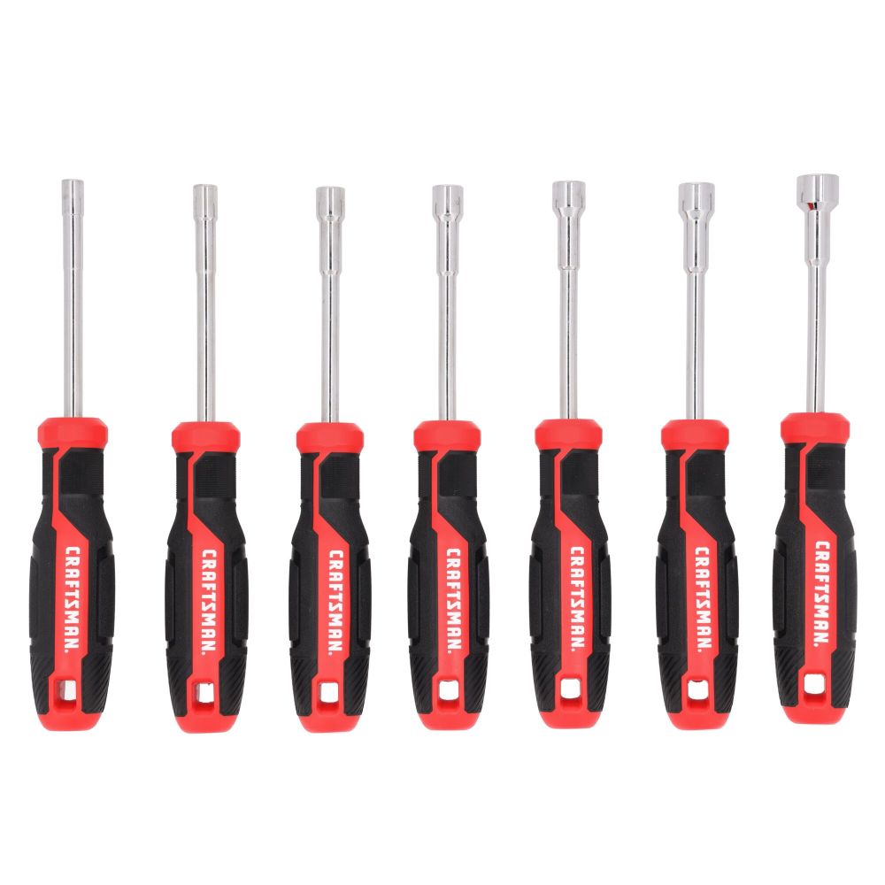 CRAFTSMAN SAE and Metric Nut Driver Set 7 Pieces CMHT65146 - Acme Tools