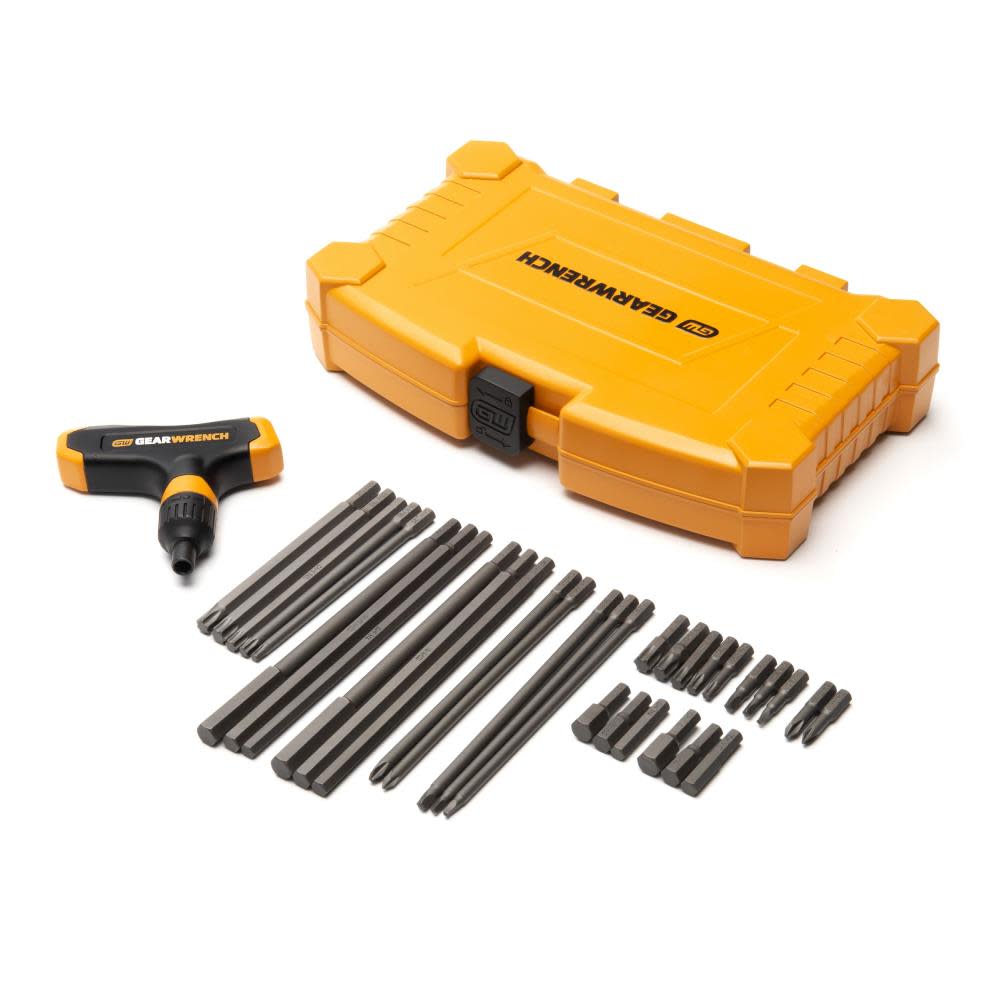 

GEARWRENCH Hex Key Set Ratcheting T Handle 33pc
