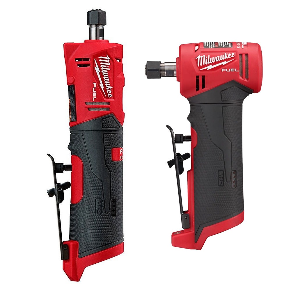 Milwaukee M12 FUEL Straight Die Grinder & Right Angle Die Grinder 