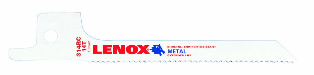 

Lenox 3 In. x 1/4 In. 14 TPI Reciprocating Blade 5-Pack