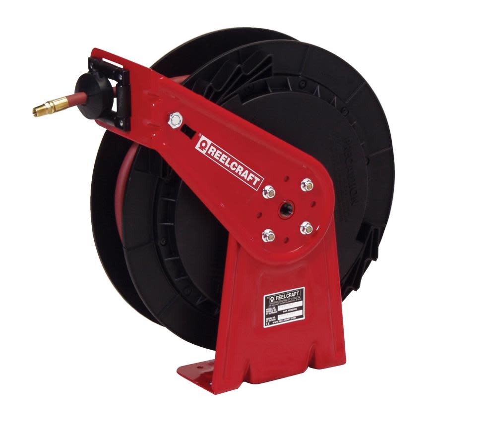 

Reelcraft Spring Retractable Hose Reel - 1/4 In. x 50 Ft. 300 PSI with Hose