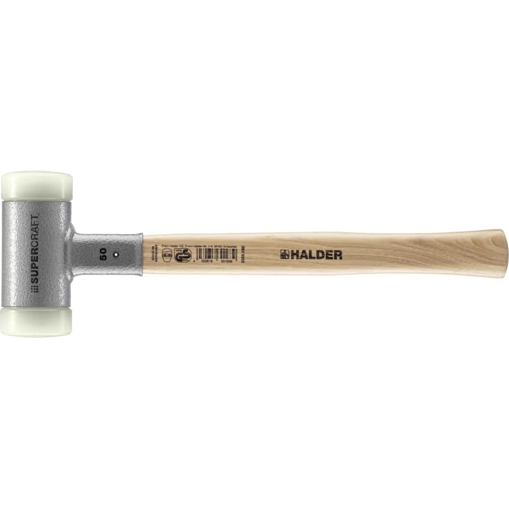 Halder Inc Supercraft D50 mm Nylon Head Soft-Face Mallet with Hickory ...