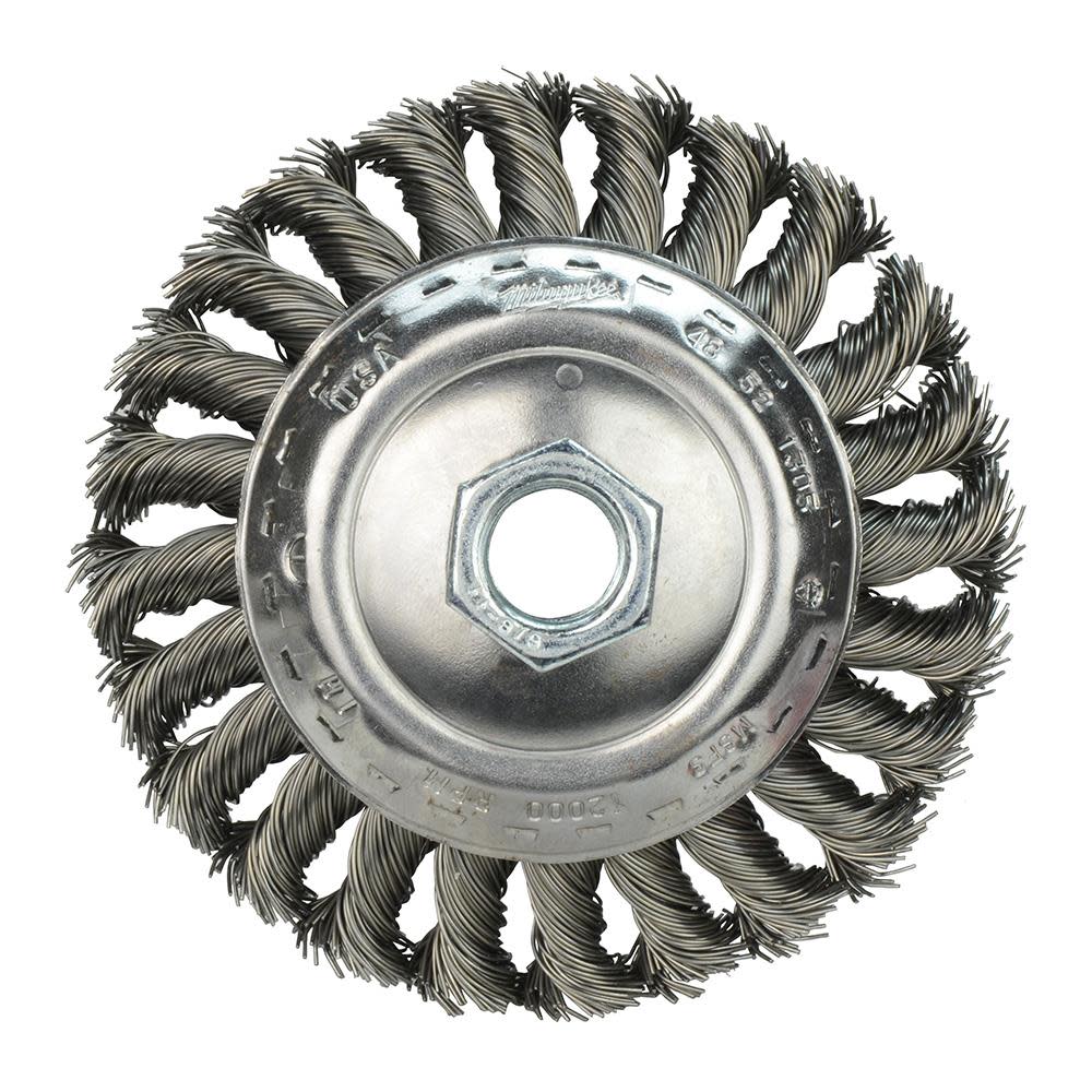 

Milwaukee 4 in. Carbon Steel Bevel Crimped Brush