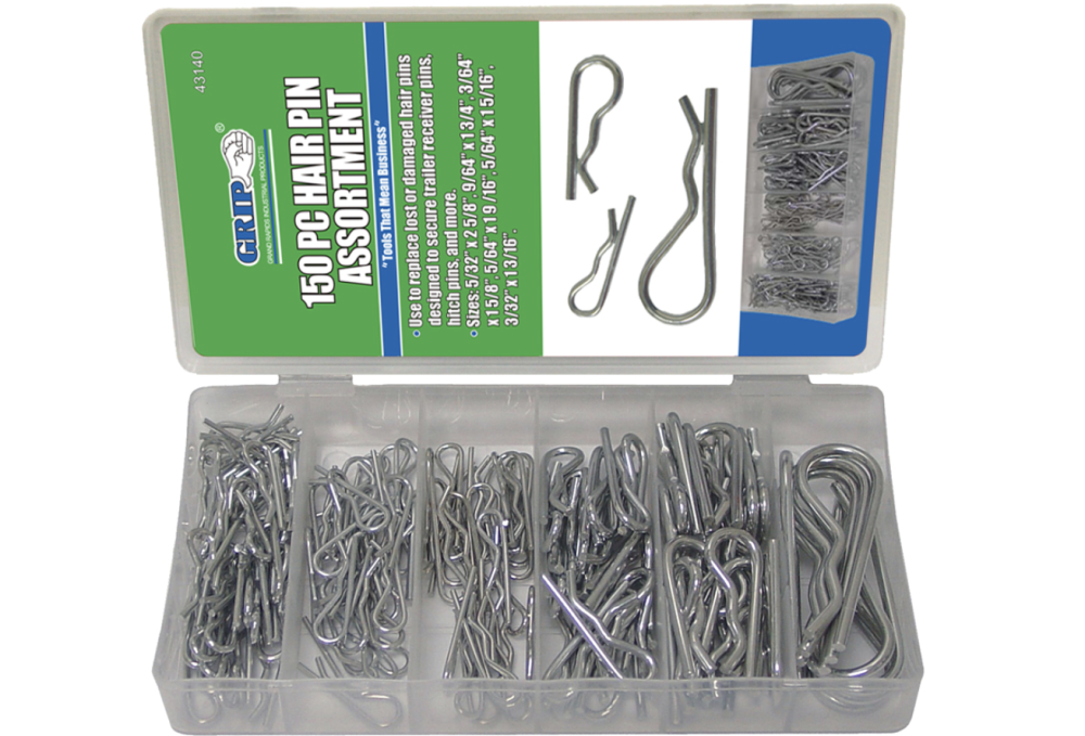 150PC HAIR PINS Assortment Set Cotter Clip Hardware Assorted Kit 