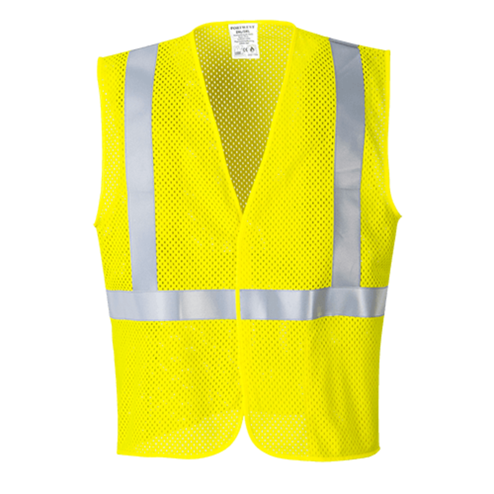 

Portwest Yellow Arc Rated Flame Resistant Mesh Vest - Medium
