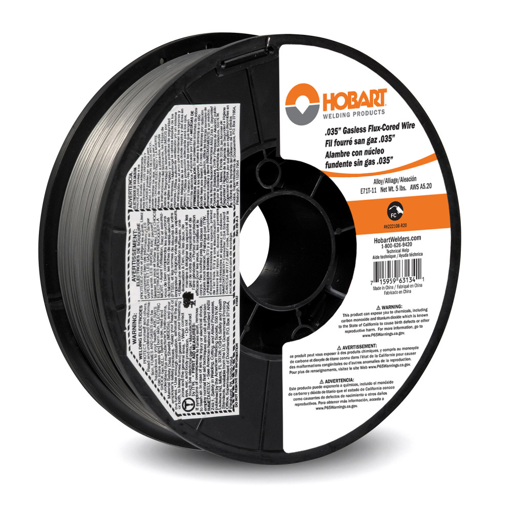 

Hobart Flux-Cored Welding Wire E71T-11 .035" 5 lb. Spool