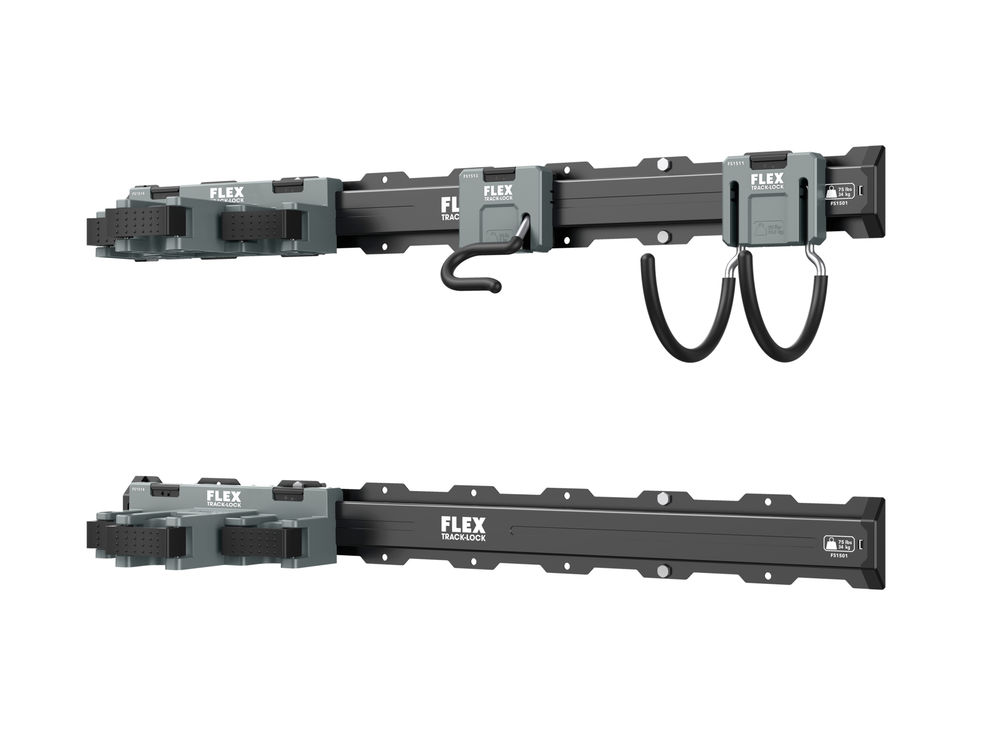 FLEX TRACK LOCK Landscaping Tool Wall Storage Set 6 Pieces FSM1503-6 ...