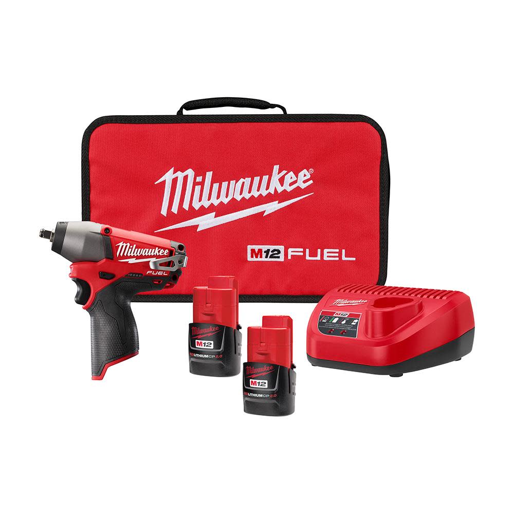

Milwaukee M12 FUEL 3/8 in. Impact Wrench Kit