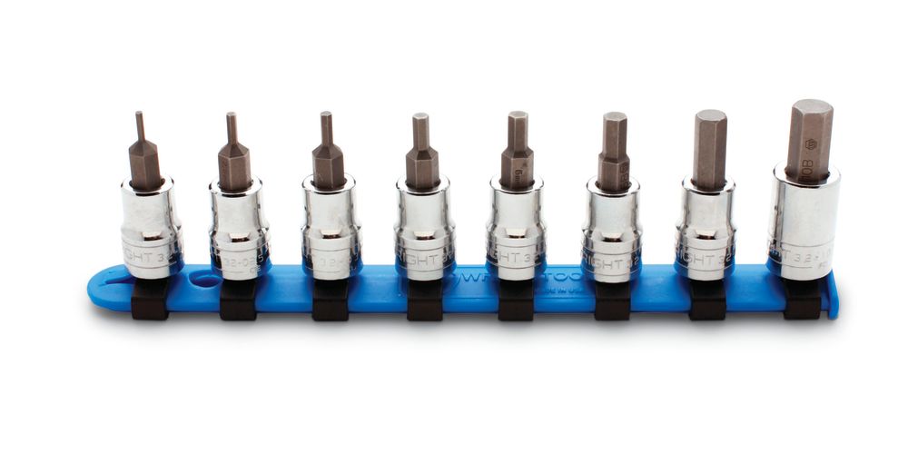 

Wright Tool Hex Metric Socket Set with Bit 2mm to 10mm 3/8" Dr 8pc