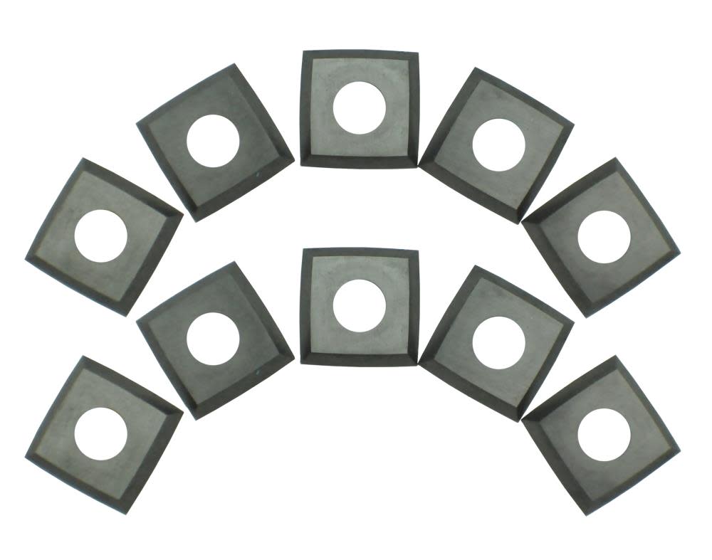 

Rikon Carbide 4-Edge Helical Cutter Inserts for Stationary Planer Planer/Jointers Pack 10