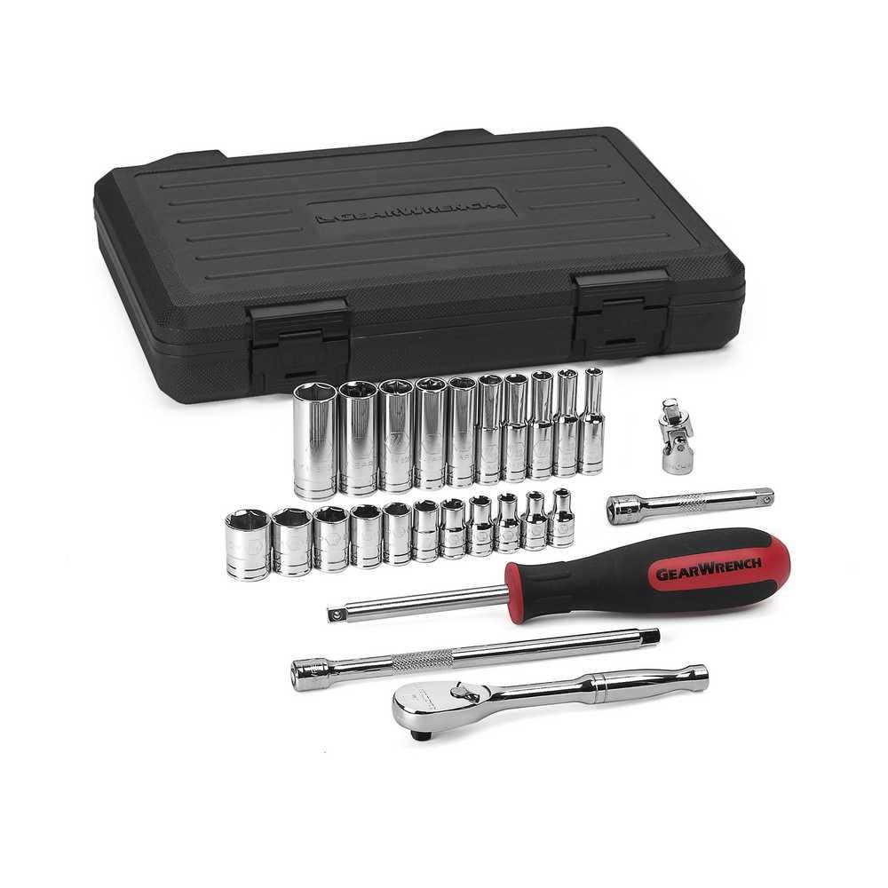 

GEARWRENCH 26 Pc 1/4" Drive 6 Point Standard SAE Mechanics Tool Set