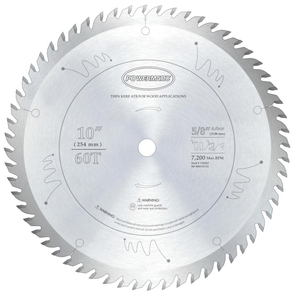 

Powermatic 1060 Thin Kerf Circular Saw Blade