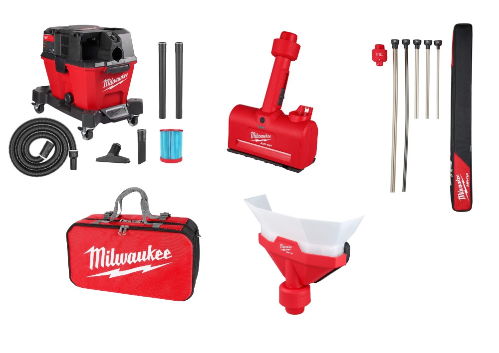 Milwaukee Wet/Dry Vacuum Bare Tool Electrical Bundle