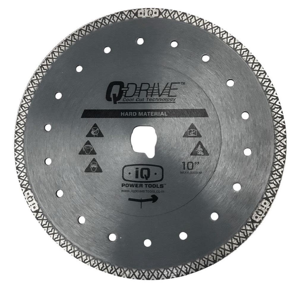 iQ Power Tools 10 In. Q-Drive Hard Material Blade