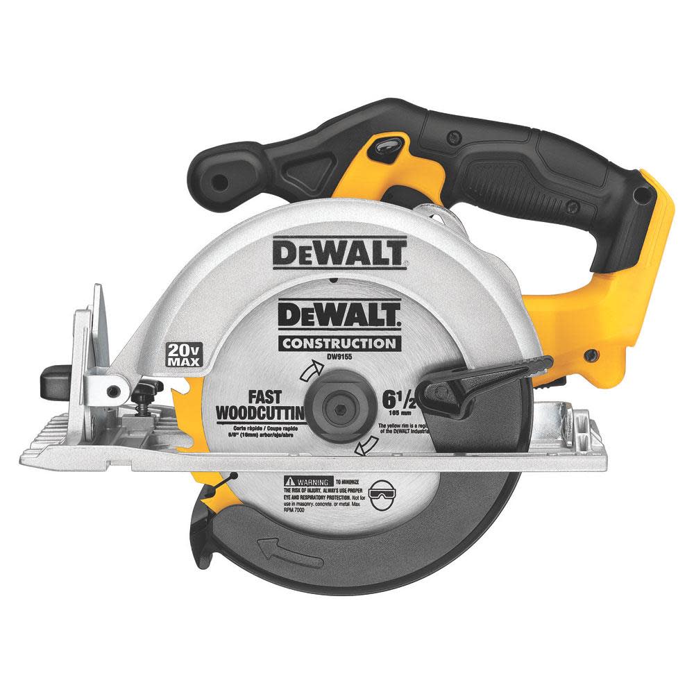 DEWALT 20V Max 6 1/2in Circular Saw with Brake & Magnesium Shoe (Bare Tool)