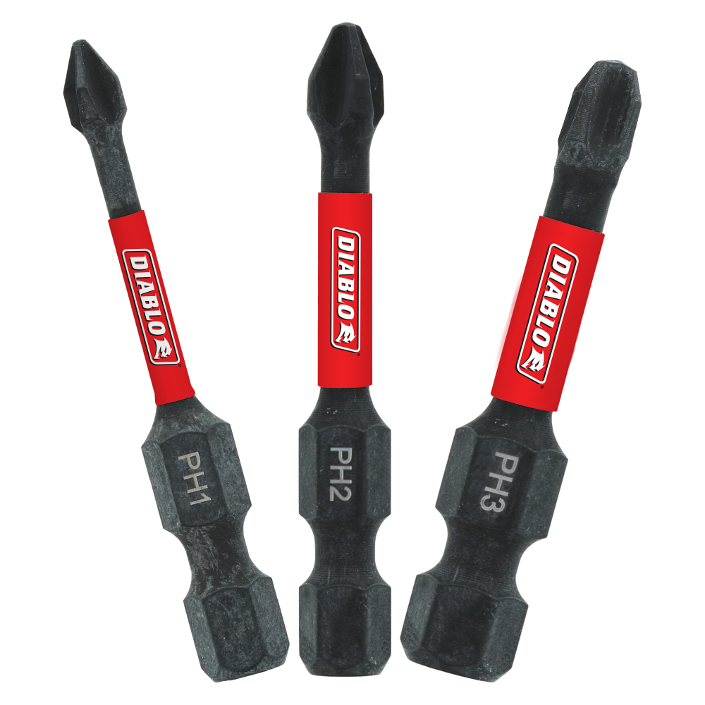 

Diablo Tools 2" Phillips Drive Bit Assorted Pack 3pc