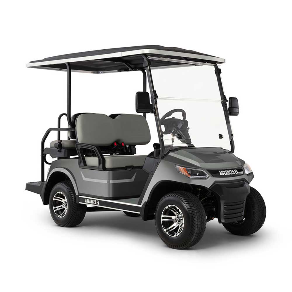 

Advanced EV ADVENT 4 Golf Car 48V Electric 2+2 Metallic Charcoal