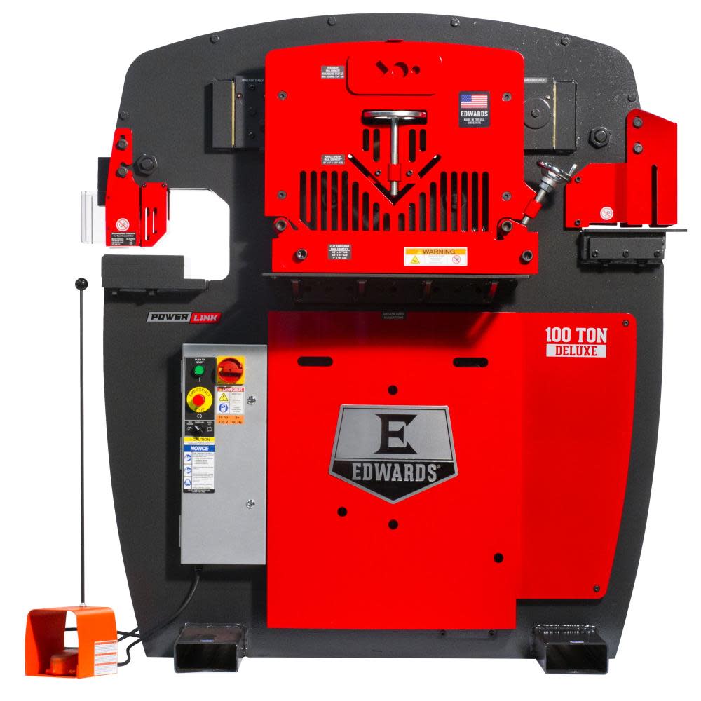 

Edwards 100 Ton Deluxe Ironworker 3 Phase 230v with PowerLink System
