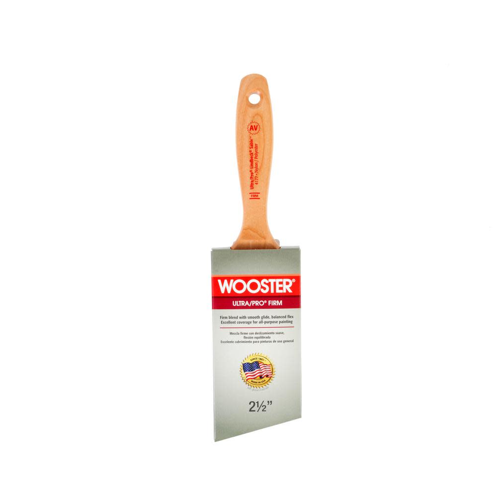 

Wooster 2-1/2" Ultra/Pro Firm Lindbeck Angle Sash Nylon/Polyester Paintbrush