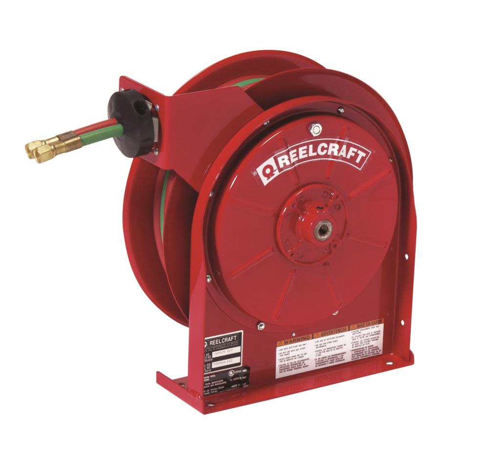 

Reelcraft Welding Hose Reel 1/4" x 25' 200 PSI with Hose