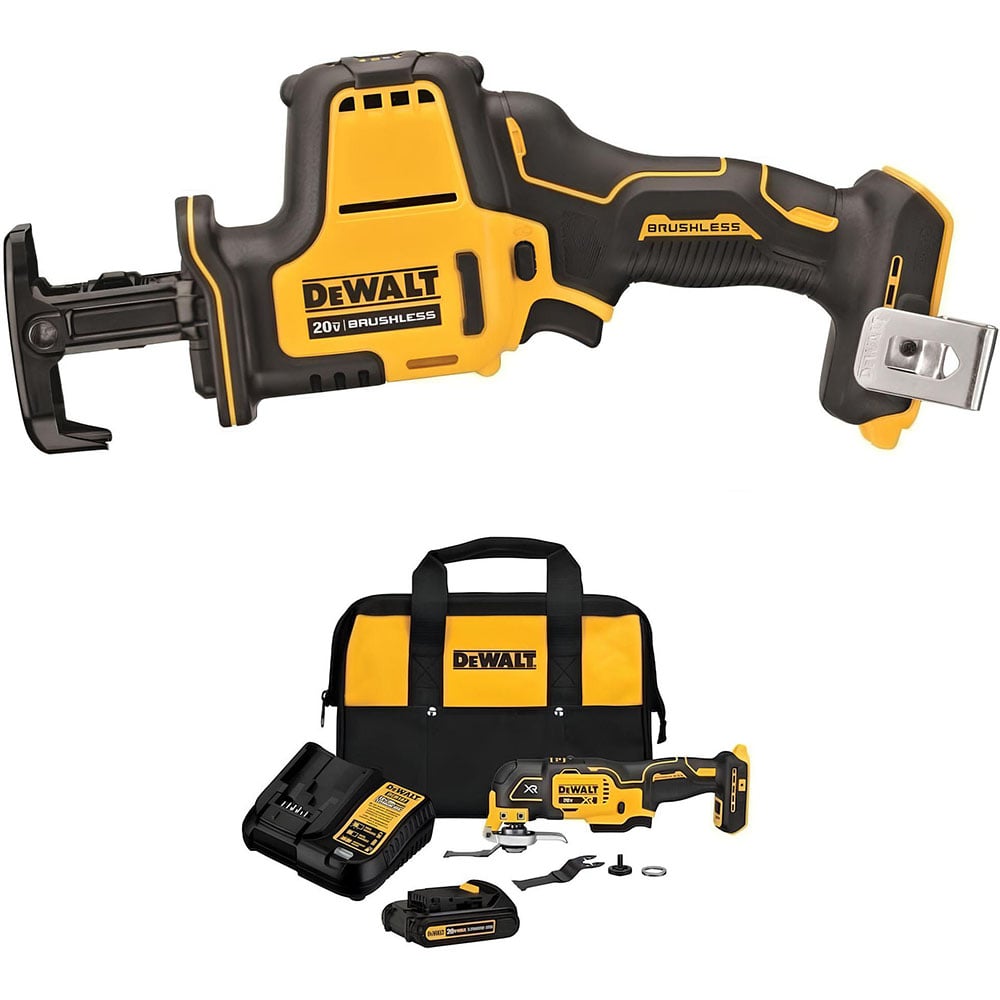 View DEWALT 20V MAX Cordless Reciprocating Saw & Multi-Tool Kit Bundle