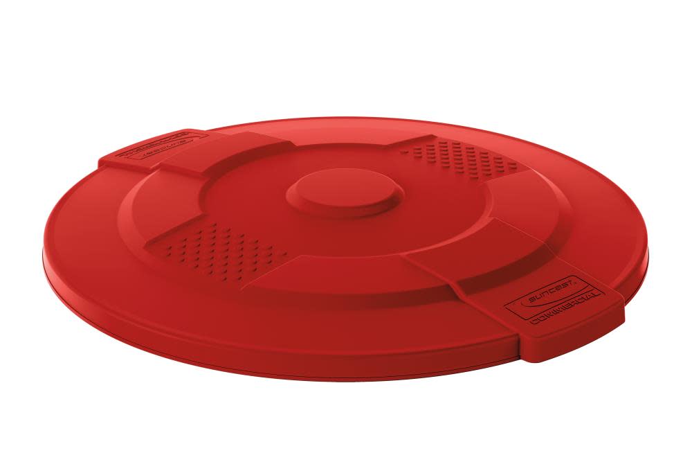 

Suncast Plastic Utility Trash Lid - 55 Gallon Red