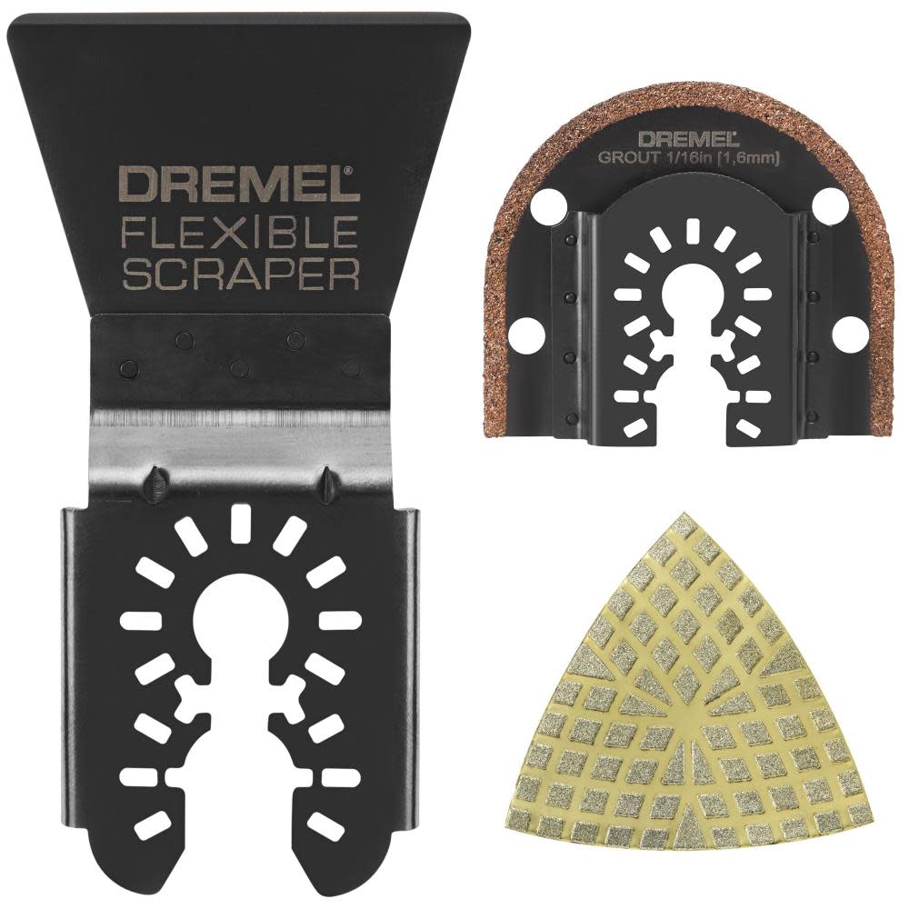 

Dremel Tile Set Oscillating Accessories 3pc
