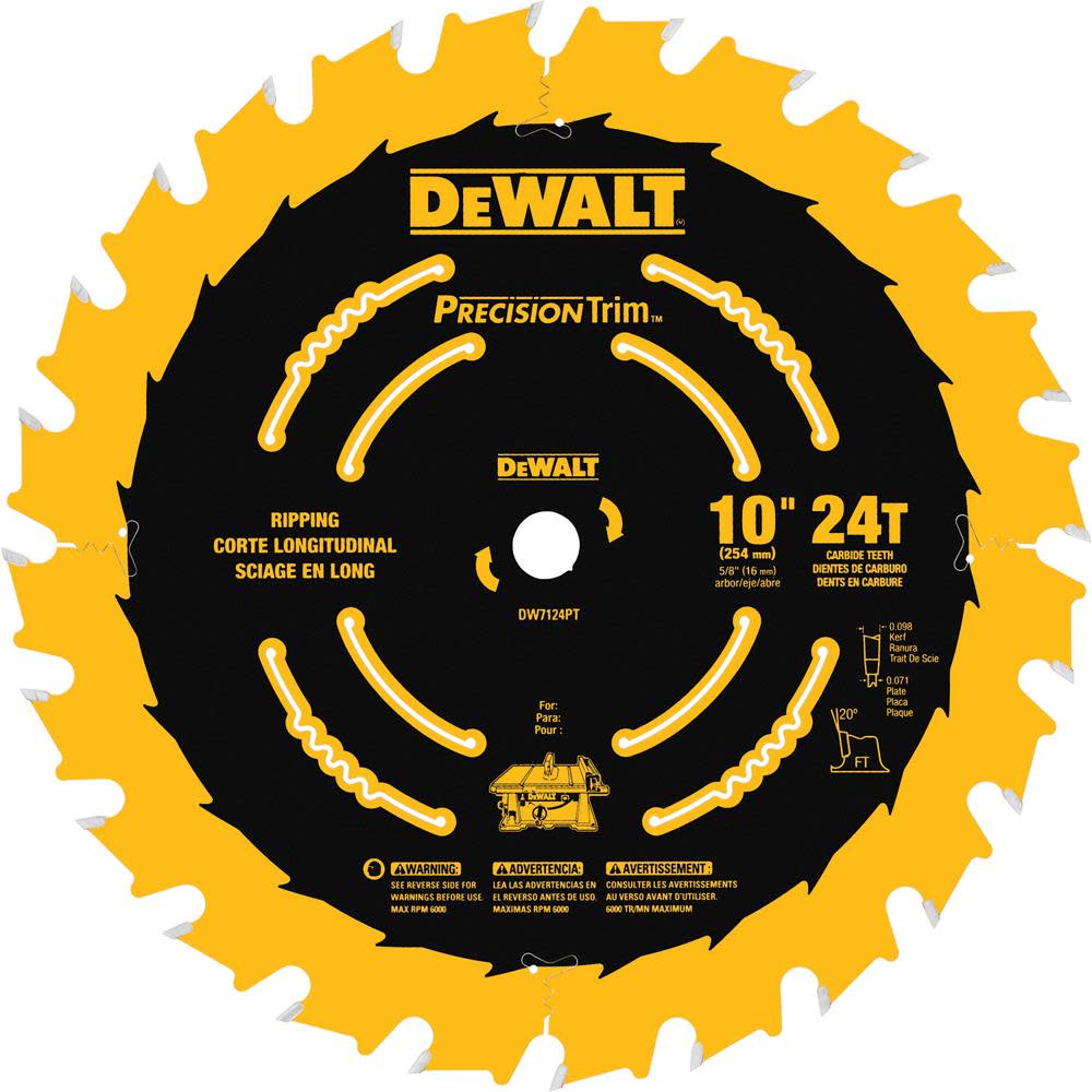

DEWALT 10-in 24T Fast Ripping Saw Blade