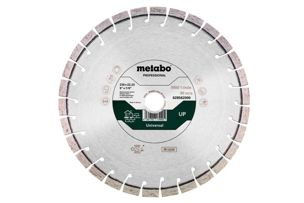 

Metabo Diamond Cutting Disc 9" x 7/8" Universal 30 Segments