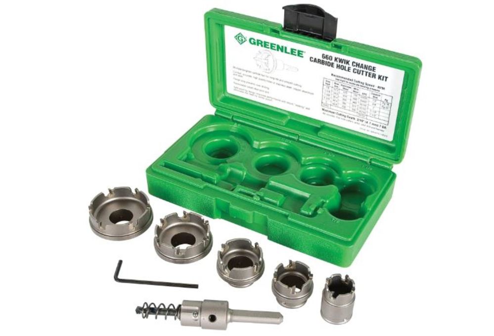 Greenlee 7PC Carbide Hole Cutter Kit 660 from Greenlee Acme Tools