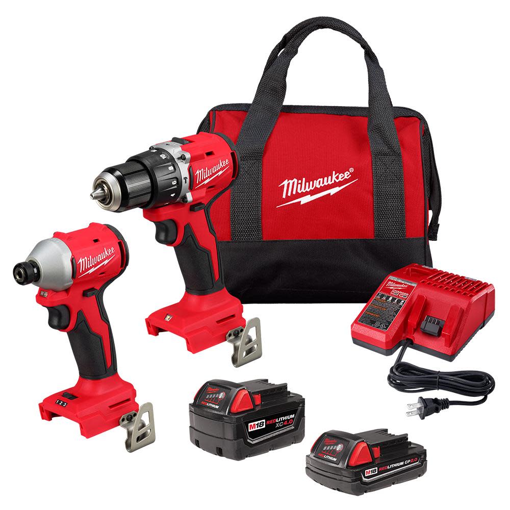 Milwaukee M18 Compact Brushless 2-Tool Combo Kit 3693-22CX - Acme