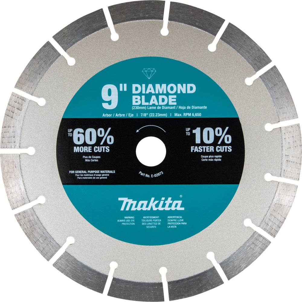 

Makita 9" Ultra-Premium Plus Diamond Blade Segmented General Purpose