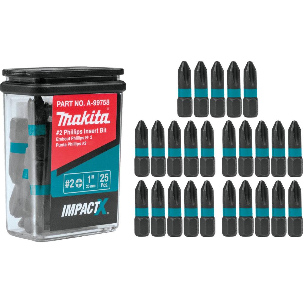 

Makita Impact X #2 Phillips 1 Insert Bit 25/pk