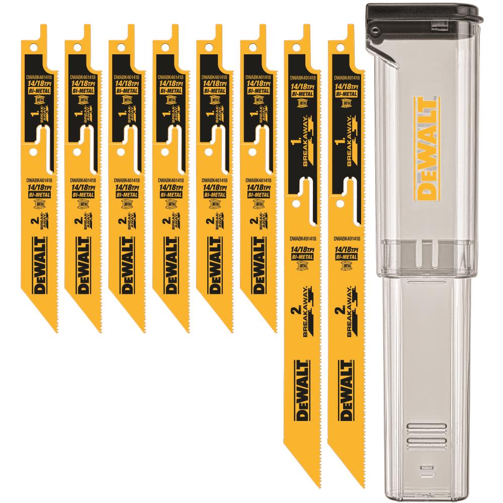 

DEWALT BREAKAWAY Recip 8-Piece Set with Case