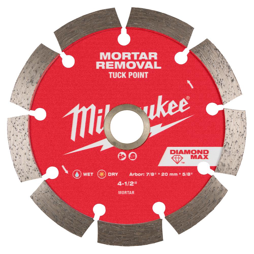 Milwaukee 4 1/2 Inch Segmented Rim Diamond Tuck Point Blade for Mortar