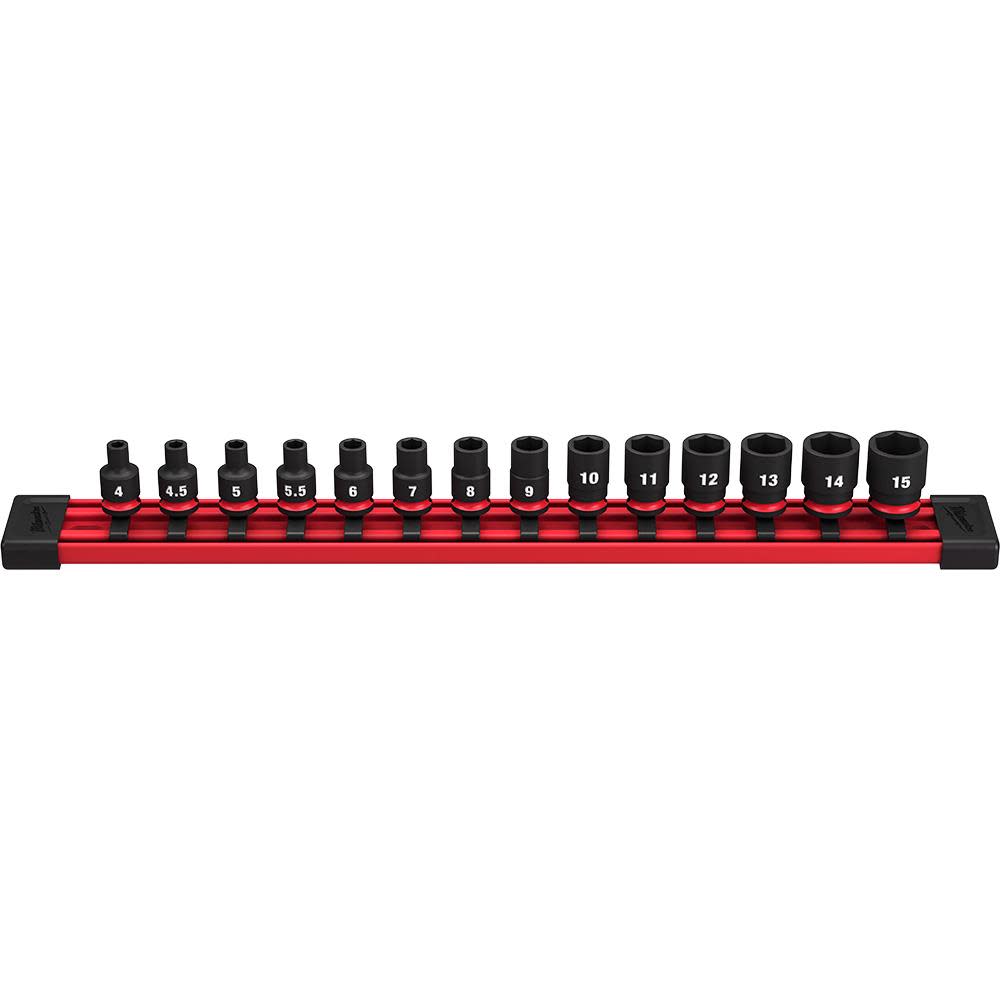 

Milwaukee Impact Socket Metric Standard 6 Point 14pc
